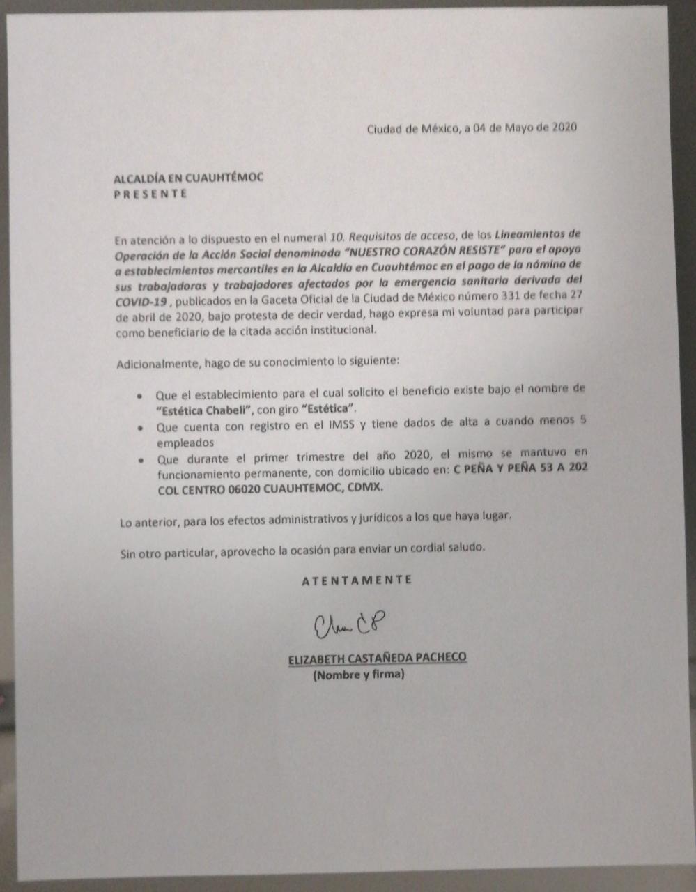 Carta bajo protesta de decir verdad formato descargable Alcaldía