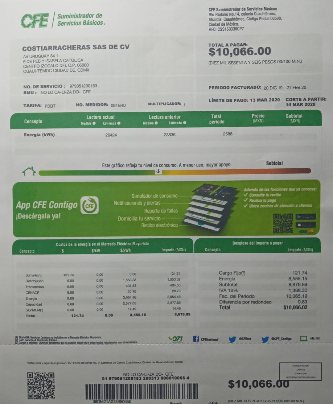 Plantilla De Comprobante De Domicilio Luz